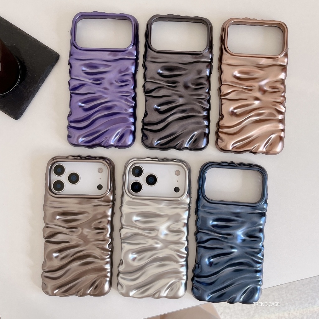 แฟชั่นน่ารักยอดนิยม 3D ครีม Texture Matte TPU เคสโทรศัพท์สําหรับ iPhone 17 Pro Max 17 Air 17Pro กันกระแทกฝาครอบกันชน