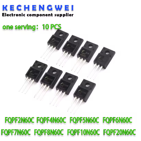 1-5pcs FQPF2N60C 4N60 FQPF6N60 5N60 7N60 11N60 FQPF12N60 FQPF20N60C 8N80C 10N60C TO-220F ยี่ห้อใหม่แ