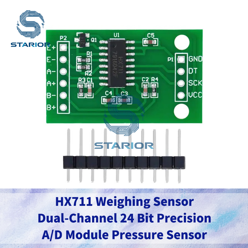 1 ~ 5 ชิ้น HX711 เครื่องชั่งน้ําหนัก Dual-Channel 24 บิต Precision A/D โมดูลเซ็นเซอร์ความดัน