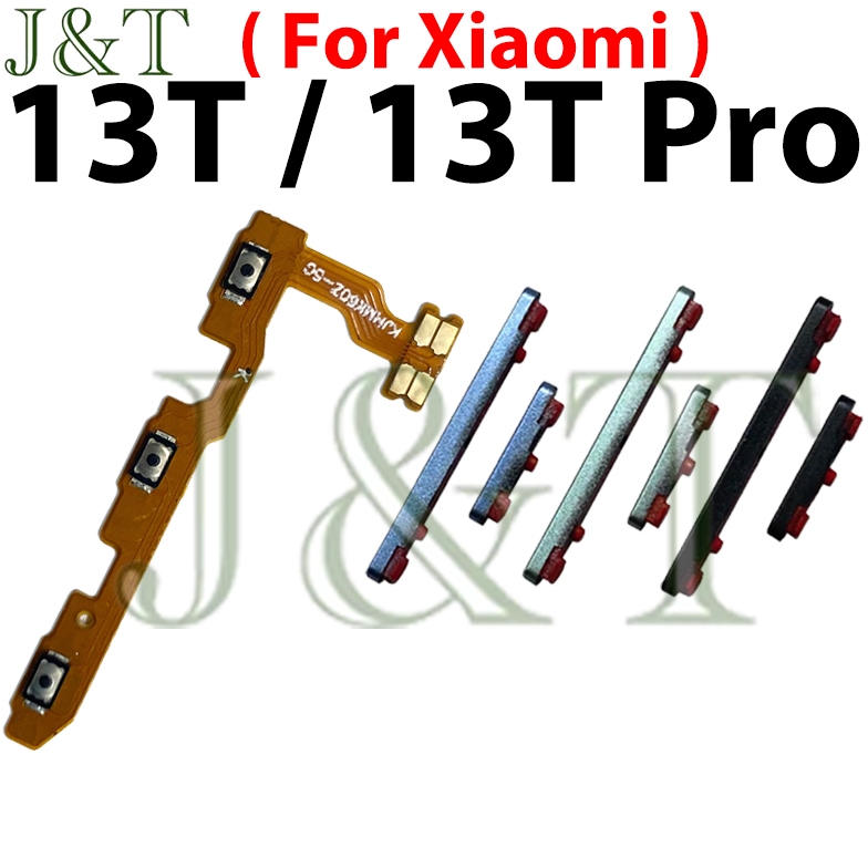 ปุ่มด้านข้างปริมาณพลังงาน Flex สําหรับ XIAOMI 13T/ 13T PRO เปิดปิดระดับเสียงขึ้นและลงปุ่มริบบิ้นเปลี่ยนสายเคเบิล