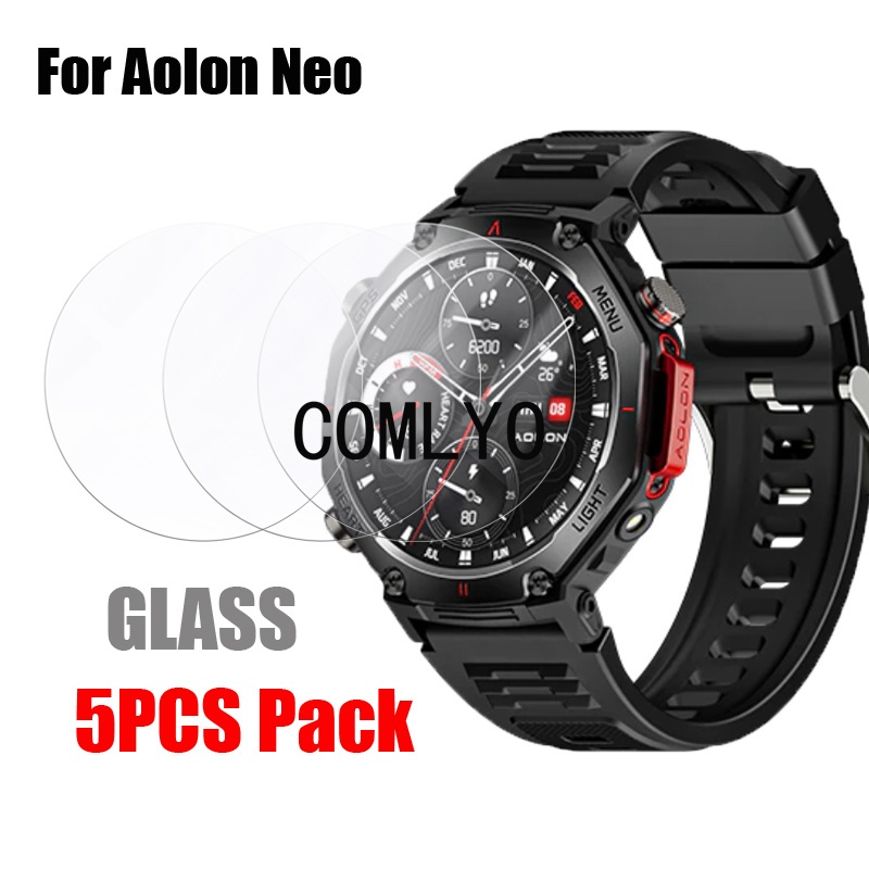 สําหรับ Aolon Neo สมาร์ทวอทช์กระจกนิรภัยป้องกันหน้าจอ 9H 2.5D ฟิล์ม