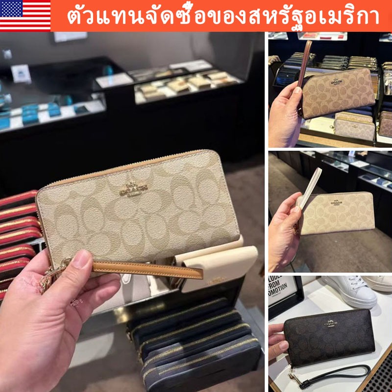 🌈การจัดส่งรวดเร็ว，กระเป๋าสตางค์ซิปสำหรับผู้หญิง，กระเป๋าสตางค์ยาว，มาพร้อมสายคล้องมือ，กระเป๋าสตางค์ , 