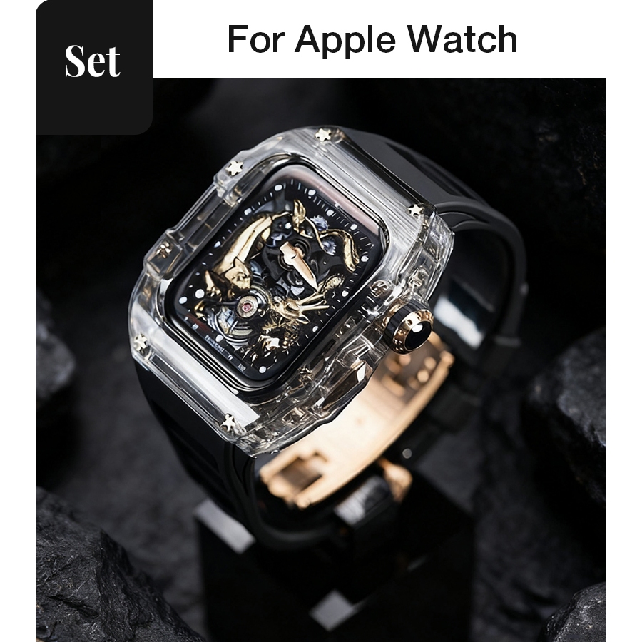 ผู้ชายผีเสื้อหัวเข็มขัดดัดแปลงสายคล้องคอชุดสายคล้องคอสายคล้องคอสําหรับ Apple Watch S11 SE3 Ultra3 S1