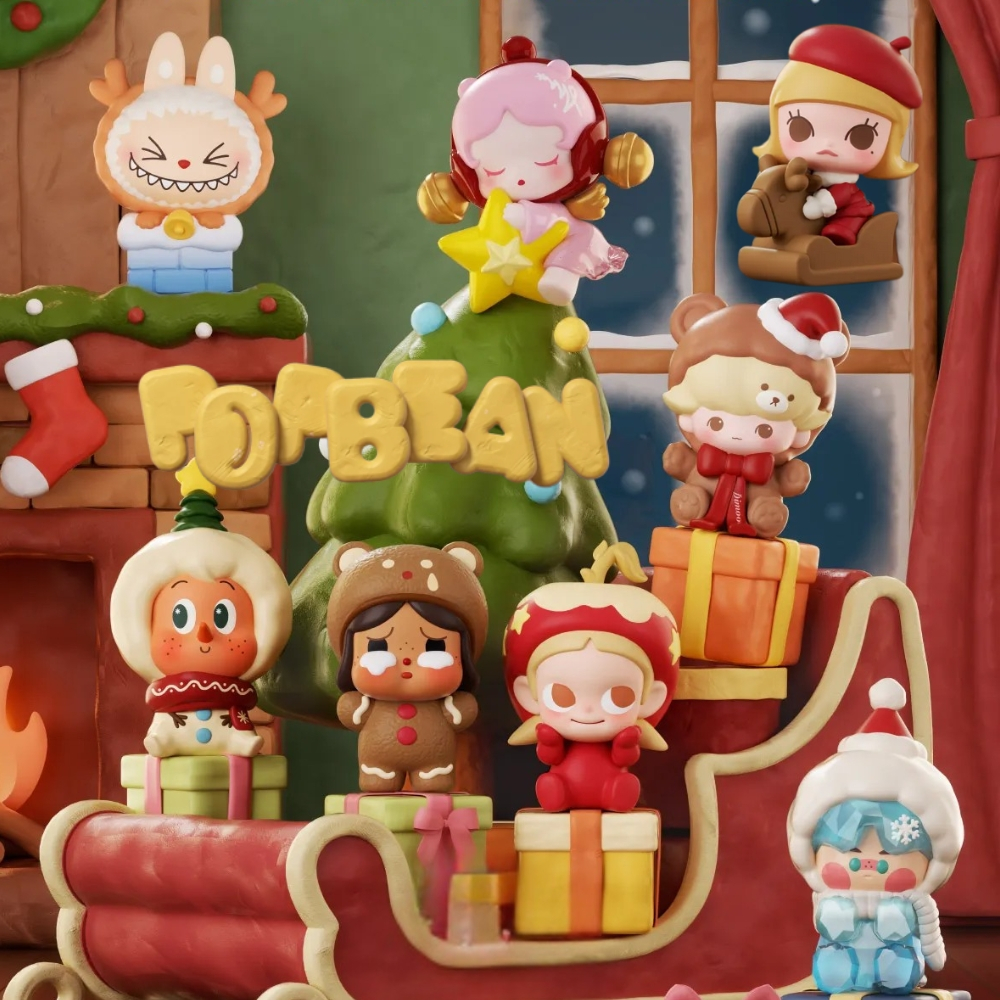 POPMART POP BEAN Winter Romance Series Box Set 2025 Christmas POPBEAN Christmas Gift Delivery Series