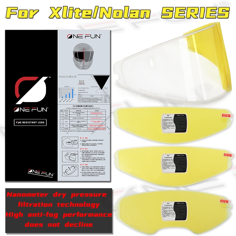 หมวกกันน็อคมอเตอร์ไซค์ Anti-Fog Film Physical Moisture Absorption Anti-Fog เหมาะสําหรับ Nolan N70.2 