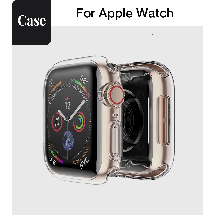 ผู้หญิงโปร่งใสนุ่มกรณีโปร่งใสสี Shock-Resistant สําหรับ Apple Watch S11 SE3 S10 S9 S8 SE S7 S6 46/42/40/44 มม.41 มม.45 มม.Iwatch Band