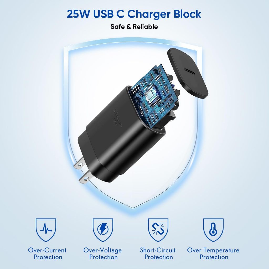 25W 45W PD Charger, Type-C to Type-C Charging Cable, PD Charger + Fast Charging Cable Set