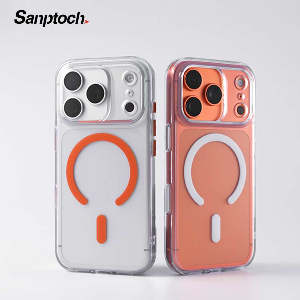 Sanptoch สําหรับแม่เหล็ก Matte Clear เคสโทรศัพท์สําหรับ iPhone 17 16 15 Pro Max Slim Matte กึ่งโปร่งใส PC ฝาครอบป้องกันสําหรับ iPhone 17 Pro Max Light & Thin Bright Texture ปลอก ราคา ถูกที่สุด ดีลบีเคเค