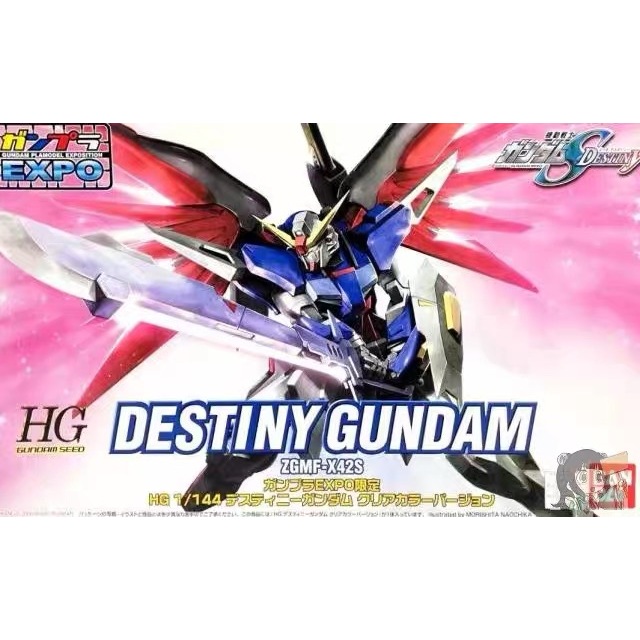 BANDAI PB HG 1/144 MOBILE SUIT GUNDAM DESTINY GUNDAM ZGMF-X42S ZGMF X42S EXPO สีใส