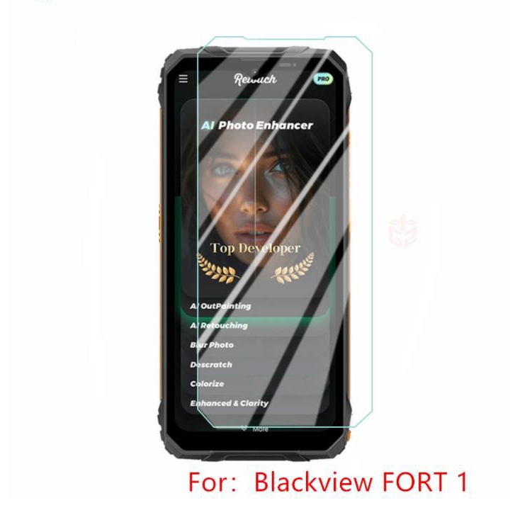 กระจกนิรภัยสําหรับ Blackview FORT 1 2 Titan ฟิล์มกันรอยหน้าจอ