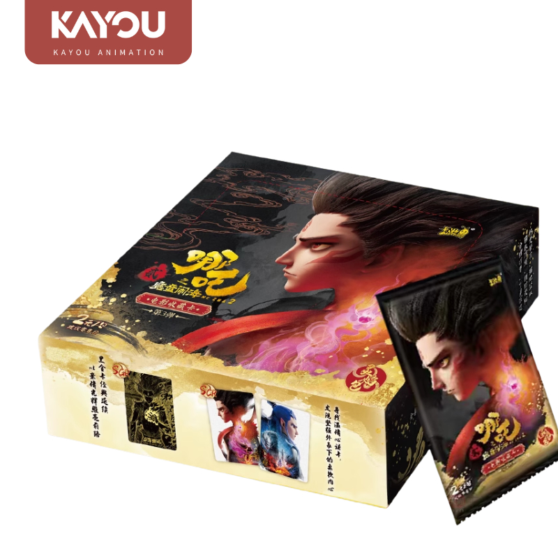 Kayou Nezha 2 Movie Trading Cards Pack การ์ดสะสมอย่างเป็นทางการ Travel Nezha Card No. 3 Spirit Flame Bag Collection Card การ์ดสินค้า