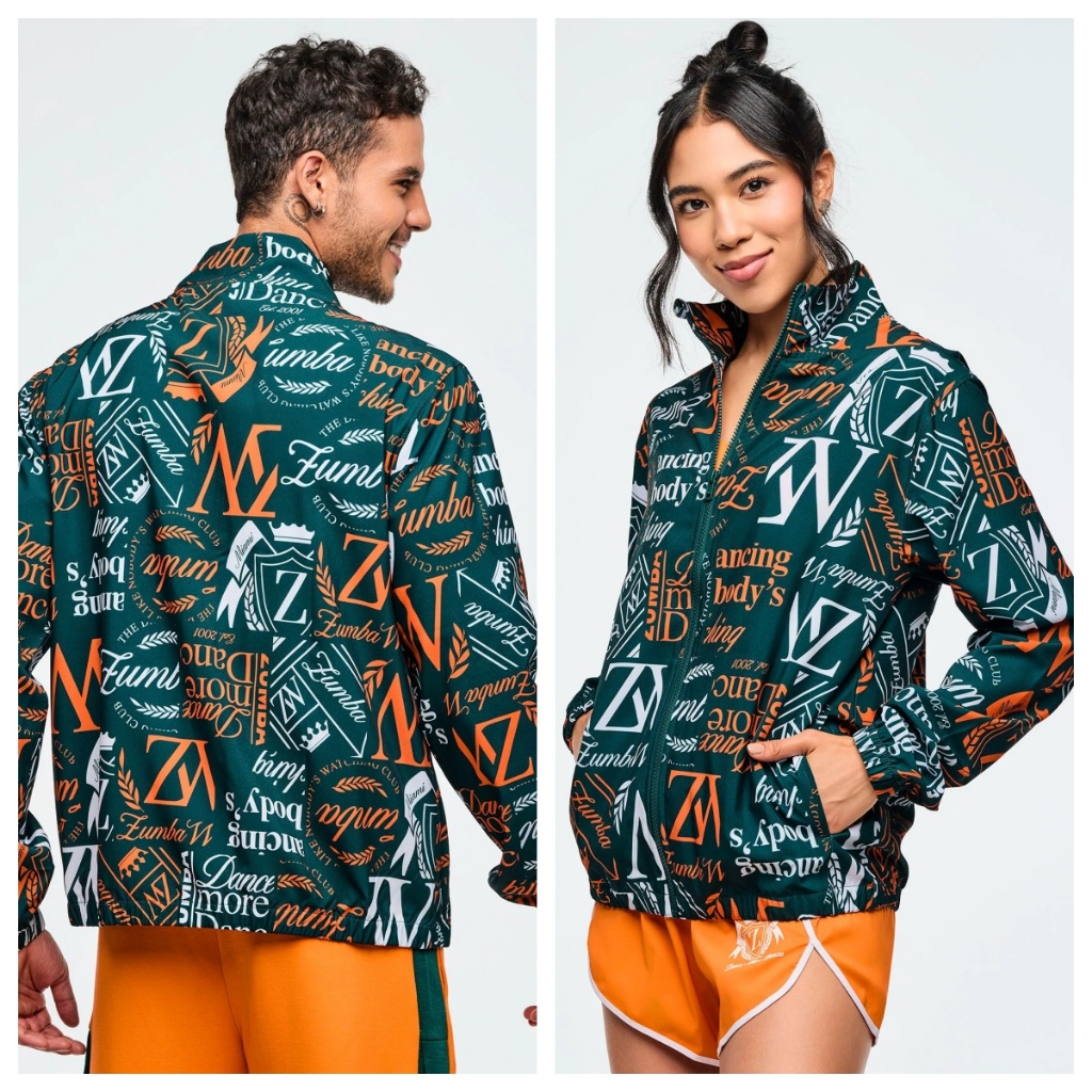 ใหม่เต้นรําฟิตเนส Zumba สวมใส่ใหม่ Zumba Class ของ 2001 Unisex Mock คอทอเสื้อแจ็คเก็ต Z2T00 0324