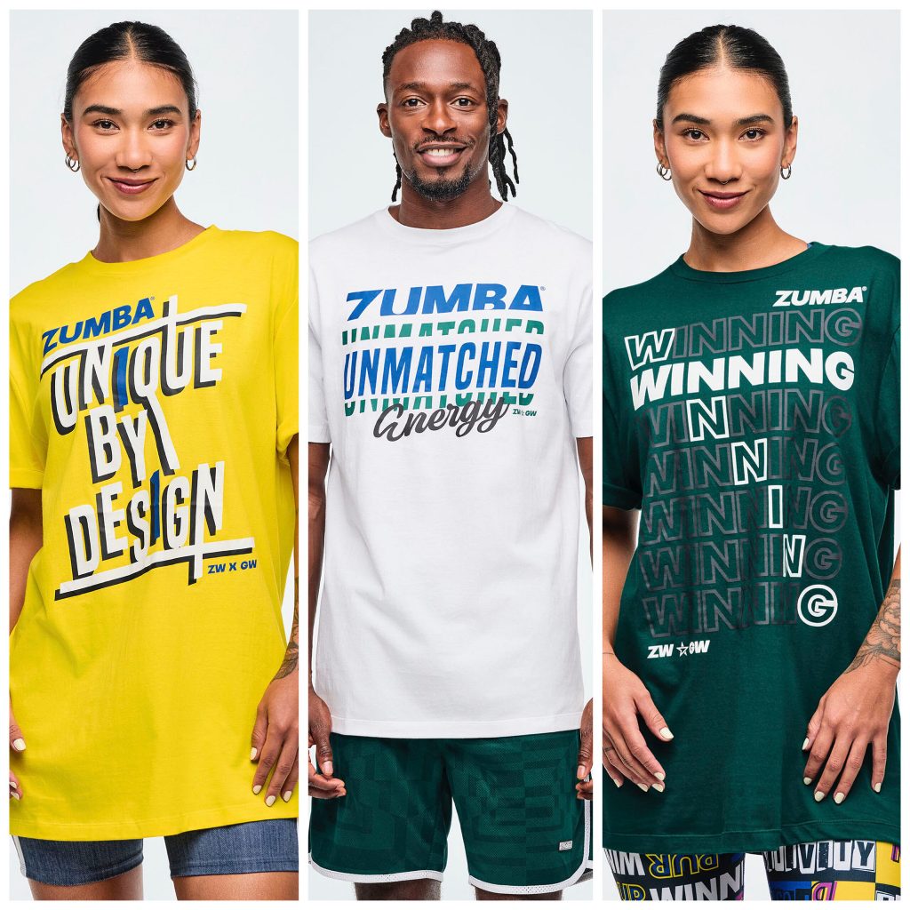 ใหม่ Zumba Titness Unisex Tshirt Zumba สวมใส่ Zumba Pop Tee Multicolor ลูกเรือคอ Tee ZW สวมใส่ Z1T0 