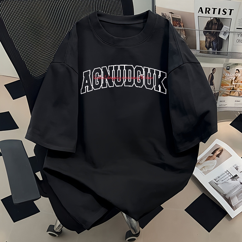 【พร้อมส่ง】🔥BCKR ฉลุ ลายตัวอักษรภาษาอังกฤษ คอกลม เสื้อ🔠oversize ผ้านุ่มสบาย เสื้อผญ เสื่อยืด YG3