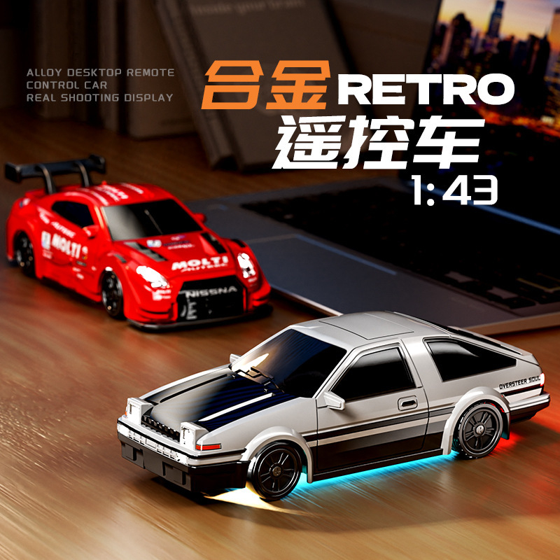 1/43 รถบังคับ อัพเกรด Gyro RC Drifting รถ Racing RTR 4WD ความเร็วสูงวิทยุควบคุมรุ่น 2.4G Drift Race รถ Mini ของขวัญ