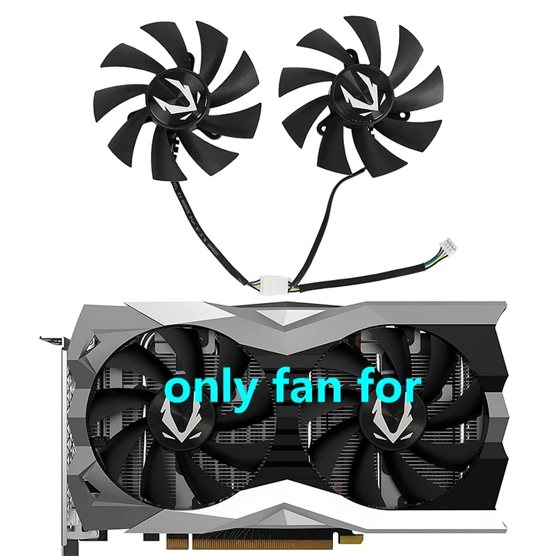 GA92A2H 87 มม.GTX1660s RXT2060 พัดลมการ์ดกราฟิกสําหรับ Zotac GTX 1660 Ti Super AMP, RTX 2060 2070 Su