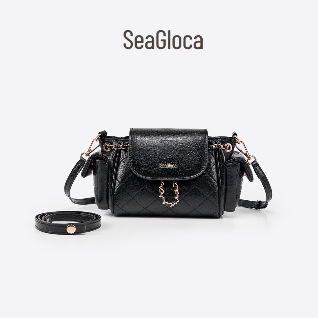 SeaGloca กระเป๋าสะพายข้างแบบควิลท์ สายโซ่สีทอง และดีไซน์พิเศษสำหรับผู้หญิง 47