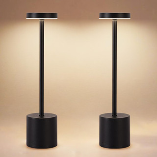 Wireless Rechargeable Desk Lamp, Portable LED Desk Lamp with Dimming Function, Suitable for Garden/Dining Room/Outdoor Use