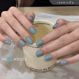 XEIJAYI 15 มล. ยาทาเล็บสีฟ้าเกลือทะเลใหม่ ติดทนนาน เงางาม เหมาะสำหรับใช้ในร้านและใช้ในชีวิตประจำวัน