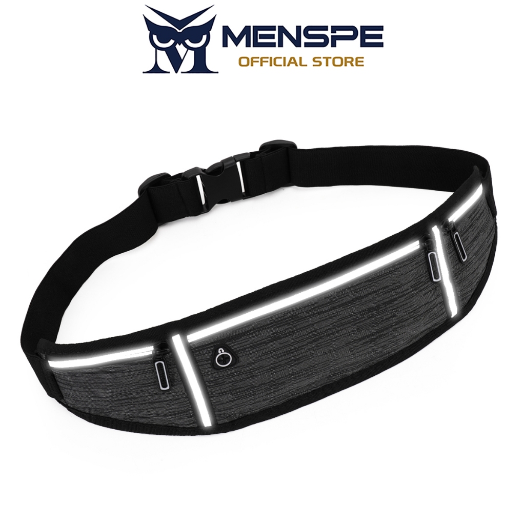 MENSPE กระเป๋ากีฬา Unisex กลางแจ้ง Ultrathin ปรับกันน้ํากระเป๋าคาดเอวสําหรับวิ่ง