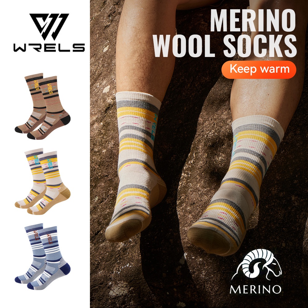 ถุงเท้า wool merino แบบรัดกล้ามเนื้อ ระบายอากาศได้ดี สำหรับการวิ่งและเดินป่า