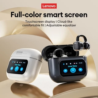 Lenovo RS107 หูฟังบลูทูธแบบหนีบหู และ หูฟังไร้สาย Ear Clip พร้อม เคสหน้าจอ Smart Screen และ ระบบเสียง Directional Sound plus เล่นเกมความหน่วงต่ำ
