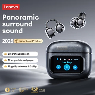 Lenovo RS107 หูฟังบลูทูธแบบหนีบหู และ หูฟังไร้สาย Ear Clip พร้อม เคสหน้าจอ Smart Screen และ ระบบเสียง Directional Sound plus เล่นเกมความหน่วงต่ำ