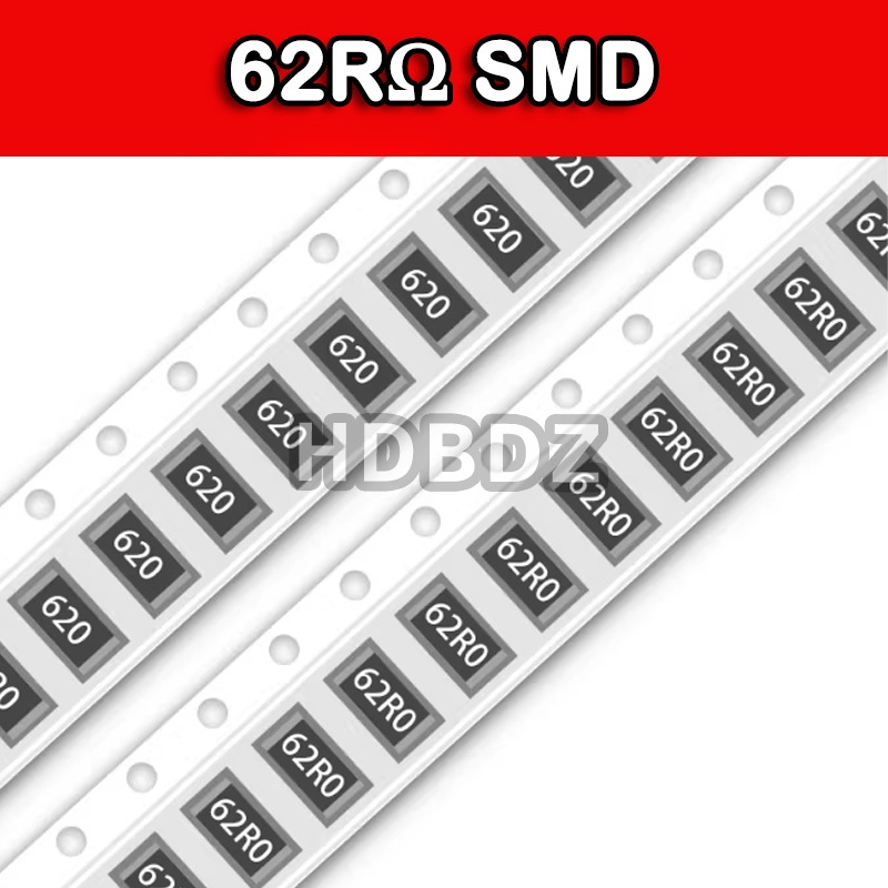 10~100PCS 62RΩ SMD Resistance accuracy5%/1% 620/62R0 0603 0805 1206 2512 IC ความต้านทาน