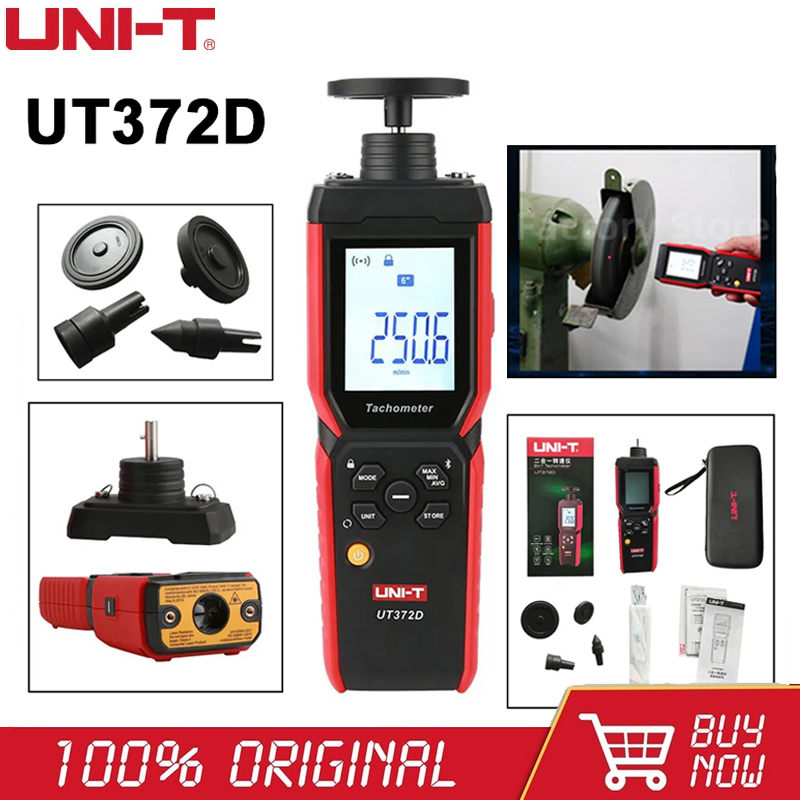 UNI-T UT372D 2-in-1 Digital tachometer เครื่องวัดความเร็วรอบเครื่องยนต์ดิจิทัล