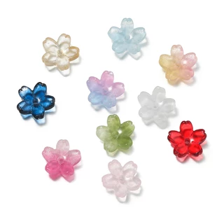 ลูกปัดแก้วซากุระ 11mm ลูกปัดคั่น อุปกรณ์ DIY (10-50 ชิ้น) สำหรับ สร้อยข้อมือ สร้อยคอ และงานประดิษฐ์