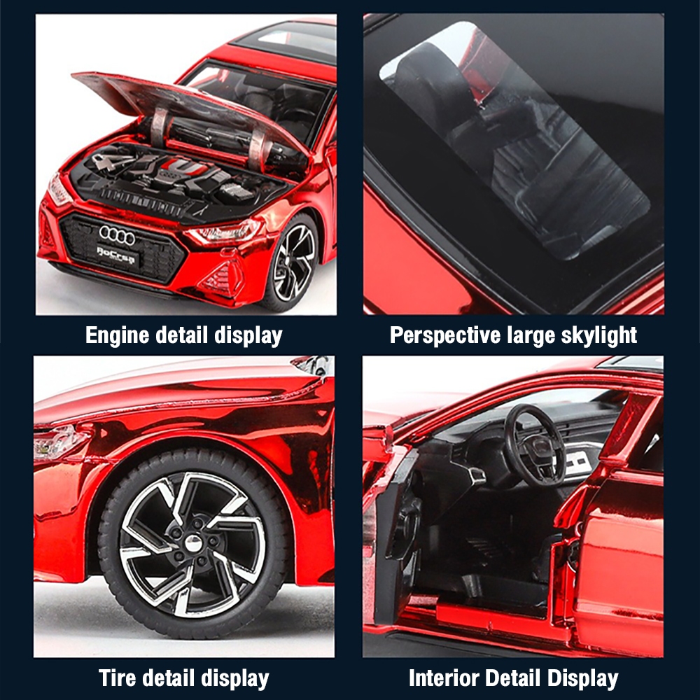 KLT 1:32 Audi RS7 รถโมเดลDiecastรถของเล่นคอลเลกชันของขวัญสําหรับเด็กเด็กผู้หญิง ราคา ถูกที่สุด ดีลบีเคเค แกลเลอรีภาพที่ 9
