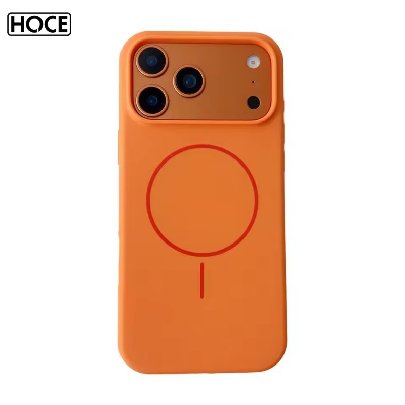 HOCE Candy สีซิลิโคนเหลวแม่เหล็กเคสโทรศัพท์สําหรับ IPhone 17 16 15 14 13 12 Pro Max ฝาครอบกรณี