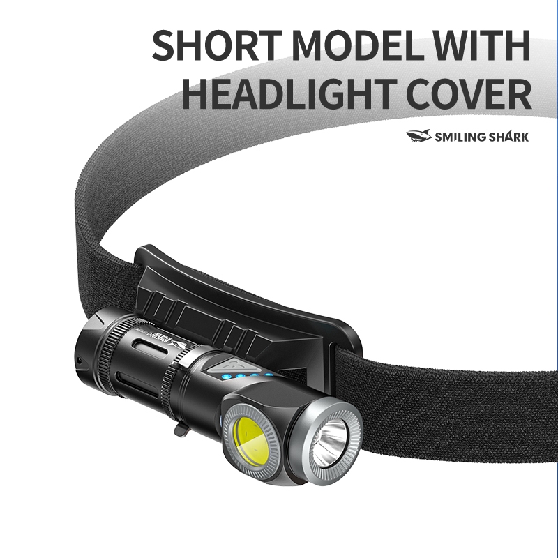 SmilingShark SD5420 ไฟฉาย led แบบพกพา แม่เหล็ก ด้วย ฝาปิดหลอดไฟหมุนได้ 90° การออกแบบคลิป ไฟหน้า แสงสีขาว/สีแดง คบเพลิง 10โหมด Type-C ชาร์จใหม่ได้ การออกแบบ กันน้ำสำหรับการตั้งแคมป์ ราคา ถูกที่สุด ดีลบีเคเค แกลเลอรีภาพที่ 3