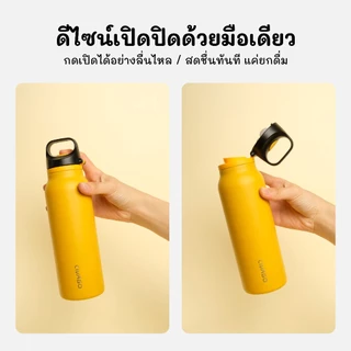 CIVAGO（20oz/600ml）สูญญากาศหุ้มฉนวนสแตนเลสขวดกีฬาความจุขนาดใหญ่น้ําแข็งยึดกระติกน้ําร้อน