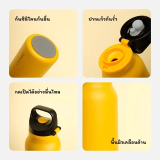 CIVAGO（20oz/600ml）สูญญากาศหุ้มฉนวนสแตนเลสขวดกีฬาความจุขนาดใหญ่น้ําแข็งยึดกระติกน้ําร้อน