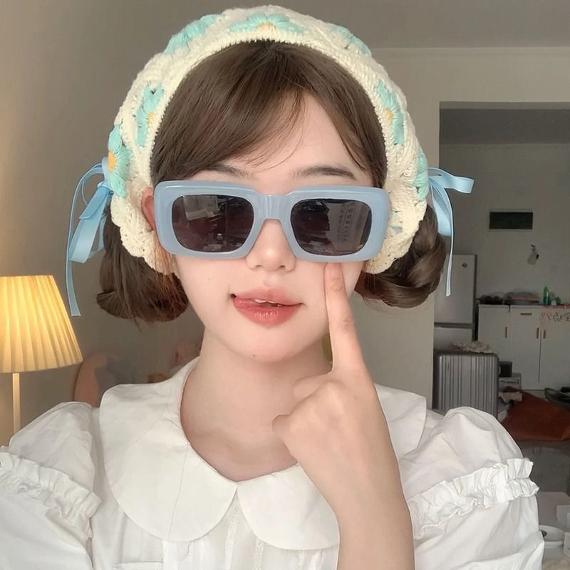 👑👑[ขาวดำ·ไว้ทุกข์]ที่คาดผมผ้าพันคอ ผ้าโพกหัว ลายดอกไม้ โครเชต์ถัก ที่คาดผม หญิง ย้อนยุค อิทธิพล น่ารัก หวาน เดซี่น้อย - รูปที่ 3