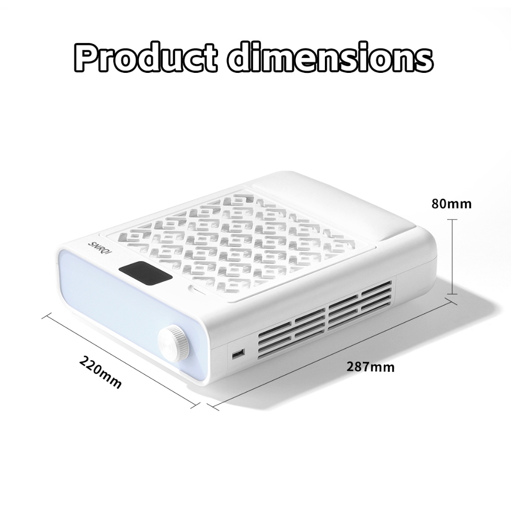 พร้อมส่ง SNRQI-WL632 / WL005 / W030 （3รุ่น） เครื่องดูดฝุ่นเล็บ SNRQI ใช้ดูดฝุ่นขณะทำเล็บ  พัดลมดูดฝุ่นเล็บ เครื่ ปรับความเร็วได้ มีแผ่นกรอง - รูปที่ 7