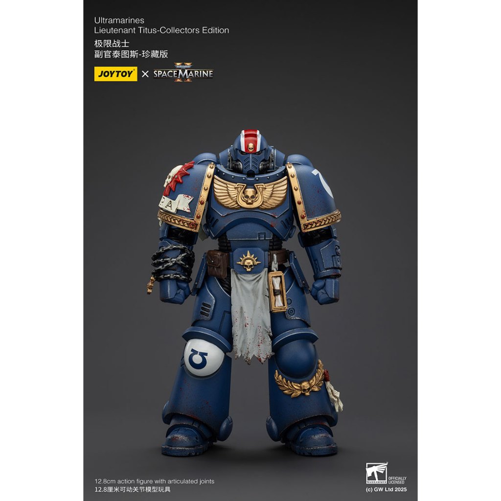 【BJ toy】JOYTOY Warhammer 40,000: Space Marine 2 Ultramarines Lieutenant Titus (Collectors Edition) 1
