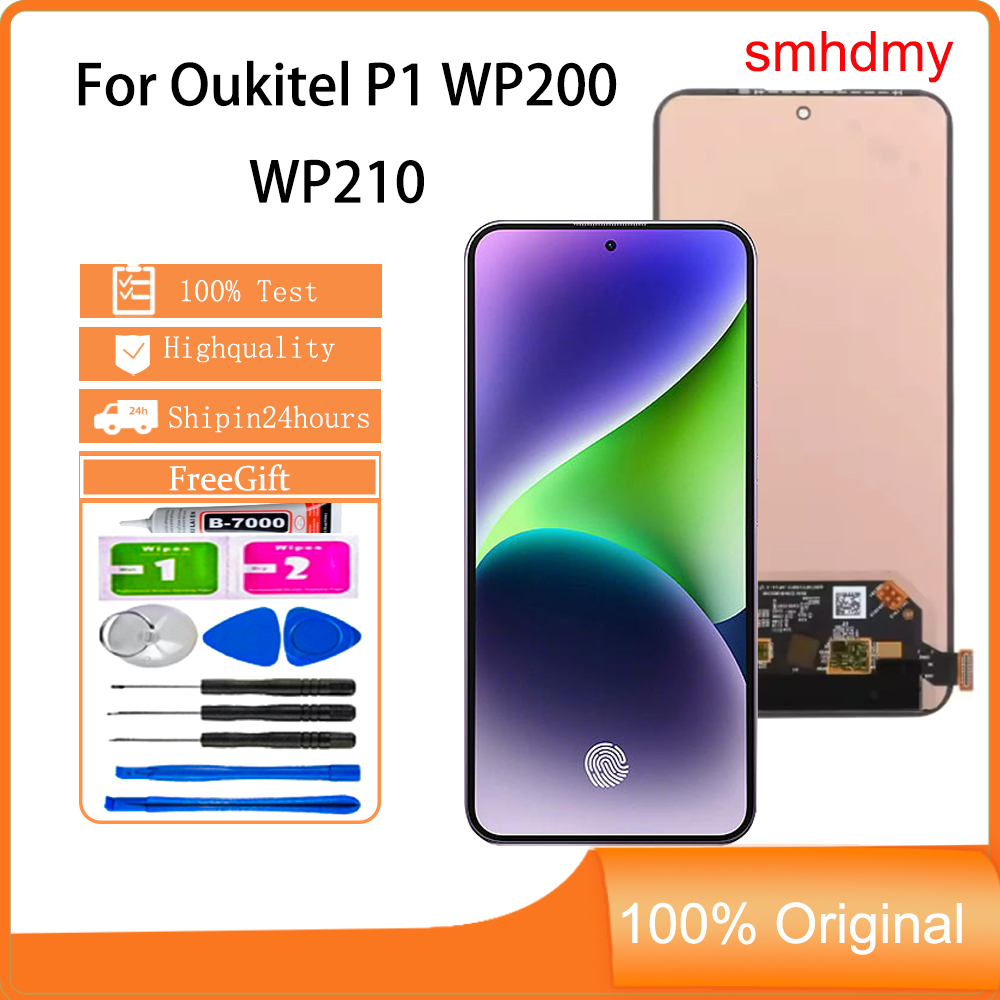 Smhdmy Ori AMOLED สําหรับ Oukitel P1 WP200 WP210 เปลี่ยนหน้าจอสัมผัส LCD