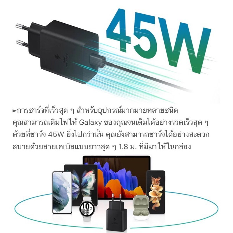 อะแดปเตอร์ ชาร์จเร็วสุด 25W/45W Sams Super Fast 25W/45W รูปที่ 2