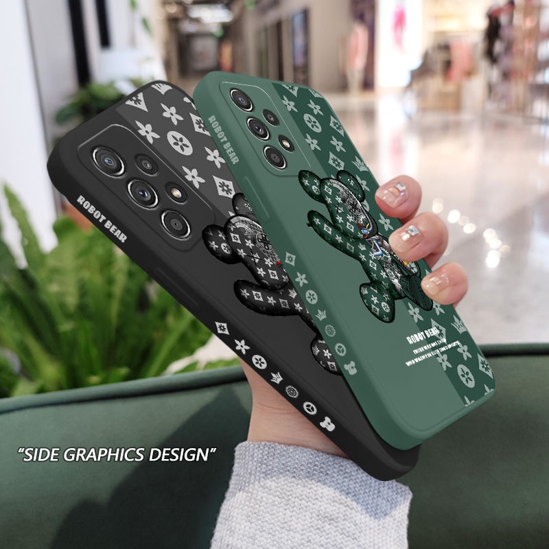 SAMSUNG Wisdom Bearเคสโทรศัพท์สําหรับSamsung Galaxy A17 A07 A56 A36 A26 A16 A06 A55 A35 A25 A15 A05 A05S 4G 5Gฝาครอบ ราคา ถูกที่สุด ดีลบีเคเค แกลเลอรีภาพที่ 2