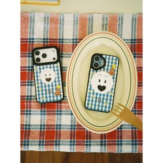Tagi. Haha Plaid Phone Case เคสโทรศัพท์ลายตาราง ฮาฮา เคสไอโฟน 17 16 15 Pro Max