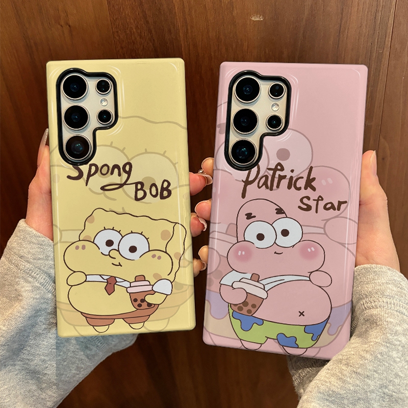 รูปแบบปลาดาวการ์ตูนเคสป้องกันสองในหนึ่งเดียวเหมาะสําหรับ Samsung su22u s23 plus s23FE s24 s25 plus A