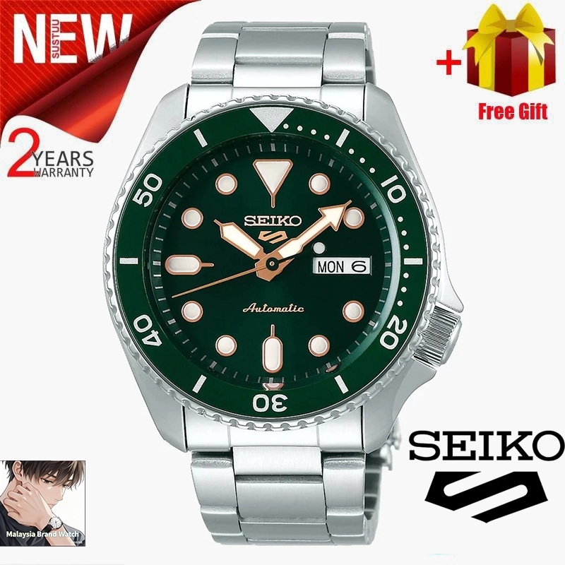 Seiko SRPD51K1 SRPD53K1Jam Tangan Lelaki ญี่ปุ่นควอตซ์การเคลื่อนไหวกีฬากันน้ําผู้ชายคลาสสิกสแตนเลสนา