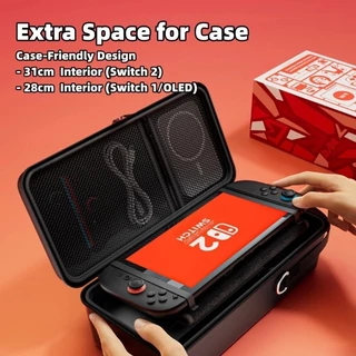 กระเป๋าเก็บสวิตช์สําหรับ Nintendo Switch 1/OLED/2 ความจุขนาดใหญ่ Stand Design คุณภาพระดับพรีเมียมหุ้นท้องถิ่น ของขวญัปีใหมใ่ห้เพอื่นรว่มงาน ของขวญั ปีใหม