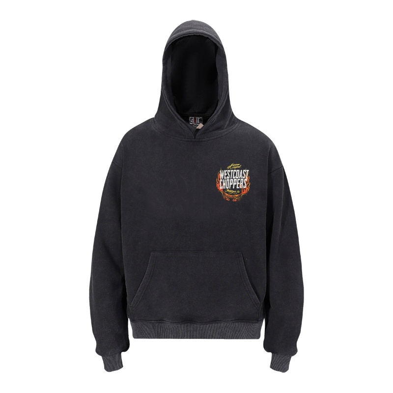 West Coast Hoodies Men Chopper Gold Standard Print Pullover