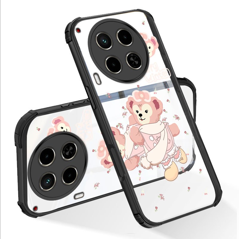 YBD สําหรับ Tecno Camon 30S Pro CLA5 CLA6 การ์ตูนน่ารัก Lena Bell Hard อะคริลิค TPU กันชนล้างเคสโทรศ