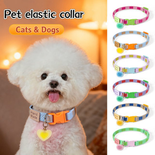 2025 ปลอกคอแมวสัตว์เลี้ยงพร้อมจี้หัวใจสไตล์ อิน ความยืดหยุ่น…