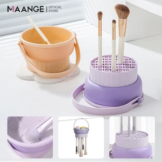 MAANGE อุปกรณ์ทำความสะอาดแปรงแต่งหน้า 3-in-1 ทำจากซิลิโคน สามารถอบแห้งได้ อุปกรณ์ทำความสะอาดแปรงแต่งหน้า 51598