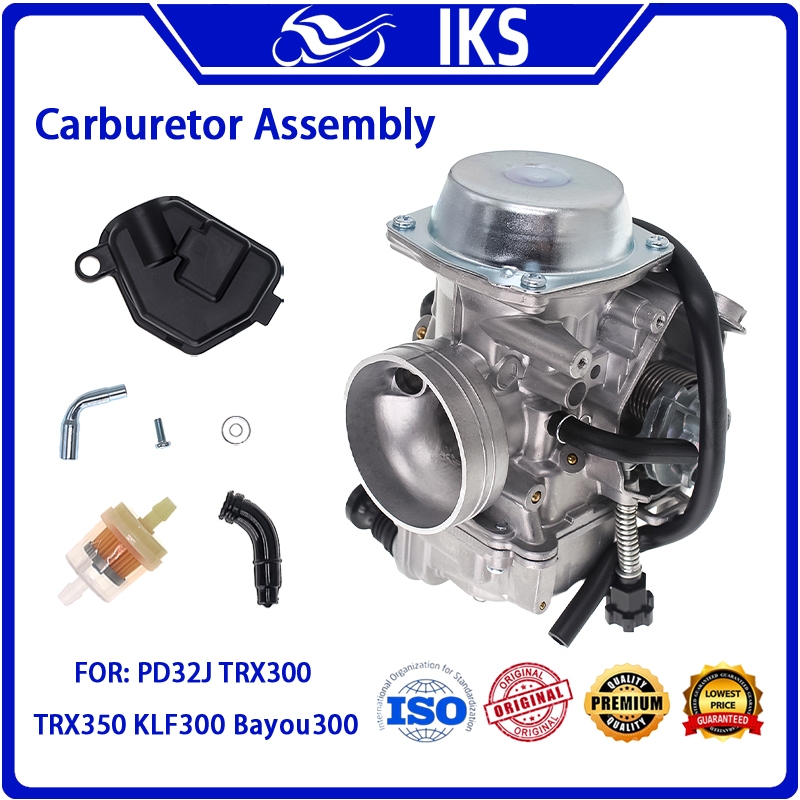 IKS Racing คาร์บูเรเตอร์ประกอบ PD32J 32 มม.สําหรับ Honda TRX300 TRX350 Rancher 350ES ATC250 TRX400 T